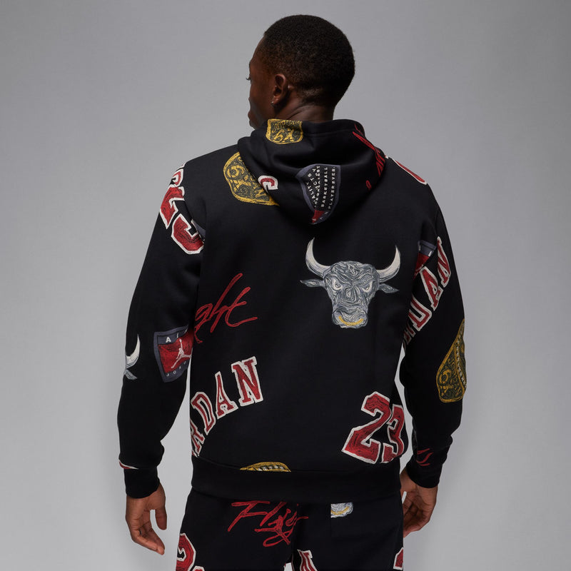 Jordan Brooklyn Fleece Men's Pullover Hoodie 'Black/Sail'