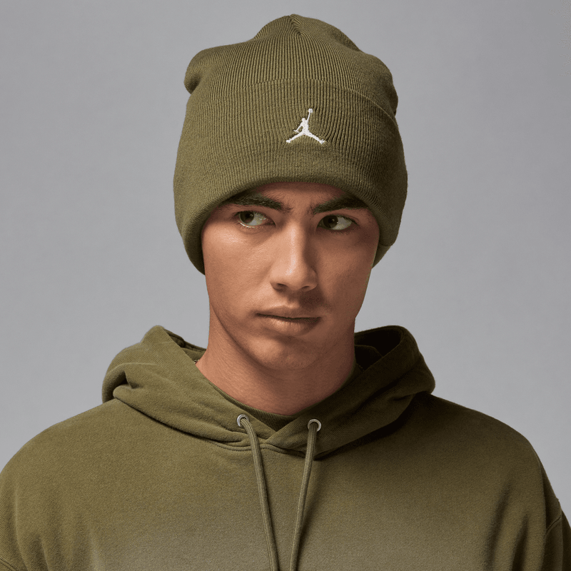 Jordan Peak Essential Beanie 'Medium Olive/Sail'