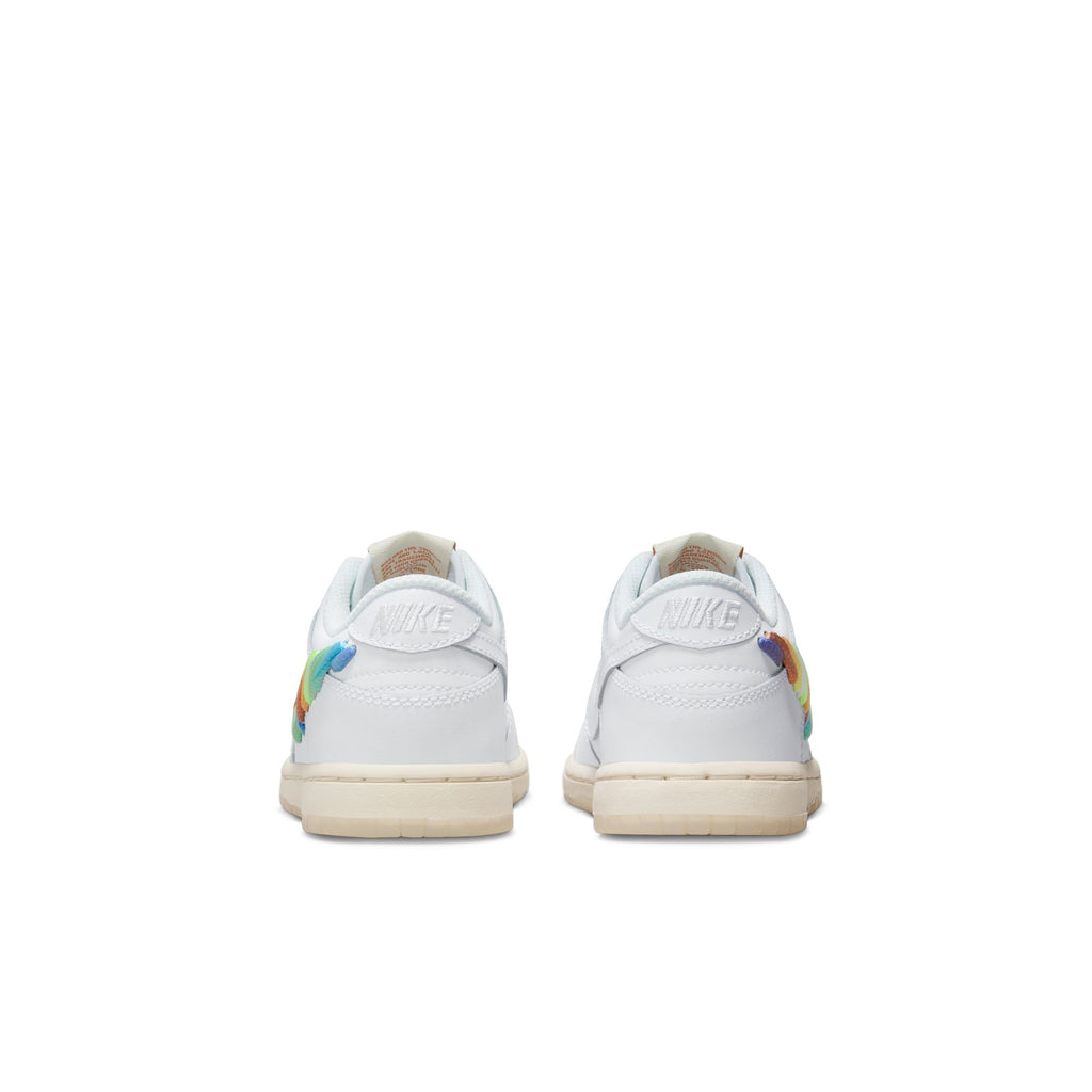 Nike Dunk Low SE Little Kids' Shoes (PS) 'White/Multi/Pony'