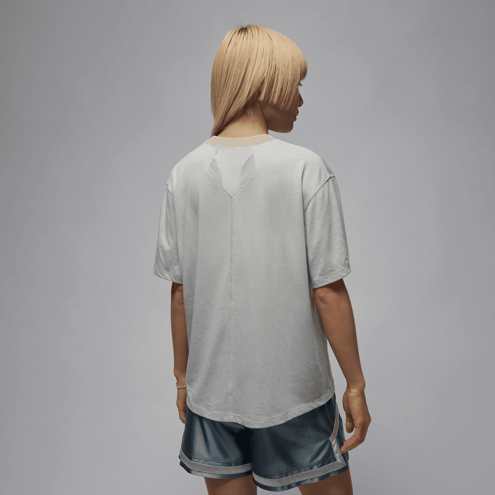 Jordan Sport Women's Diamond Short-Sleeve Top 'Light Silver'