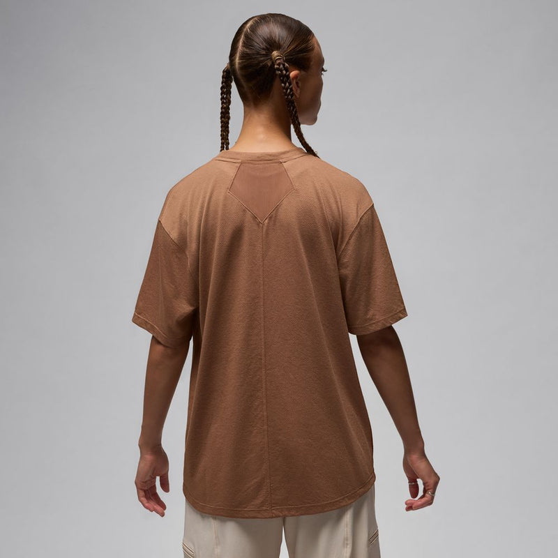 Jordan Sport Women's Diamond Short-Sleeve Top 'Brown'