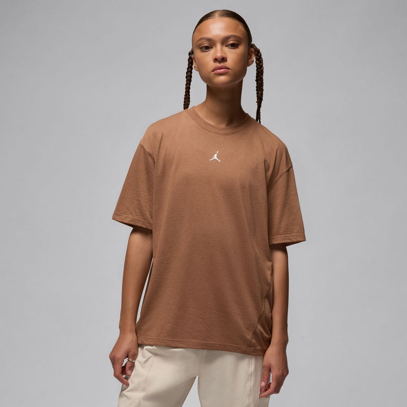 Jordan Sport Women's Diamond Short-Sleeve Top 'Brown'