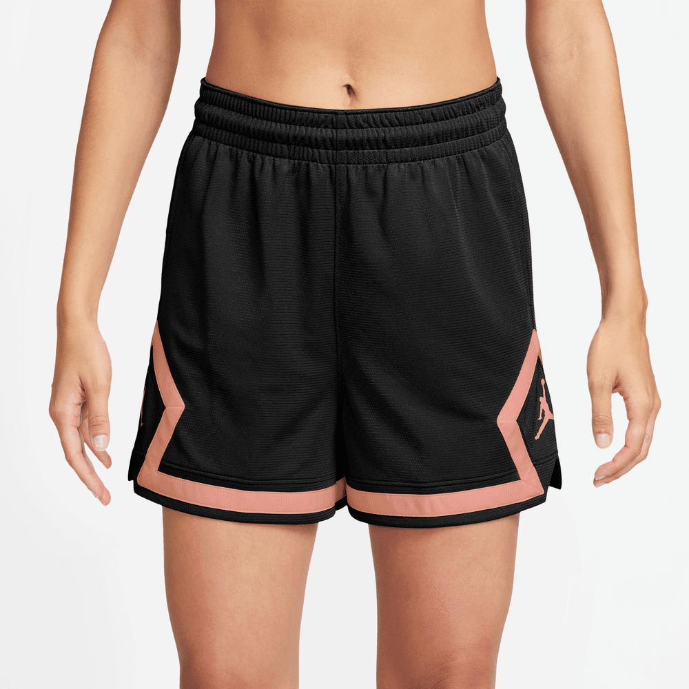 Jordan Sport Women's 4" Diamond Shorts 'Black/Madder Root'