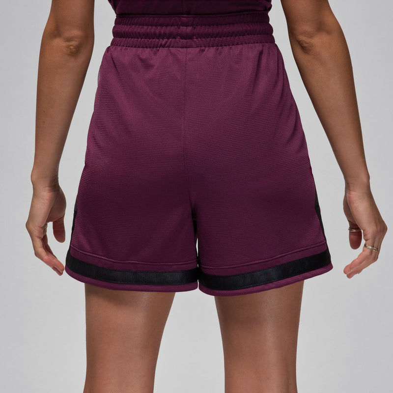 Jordan Sport Women's 4" Diamond Shorts 'Bordeaux/Black'