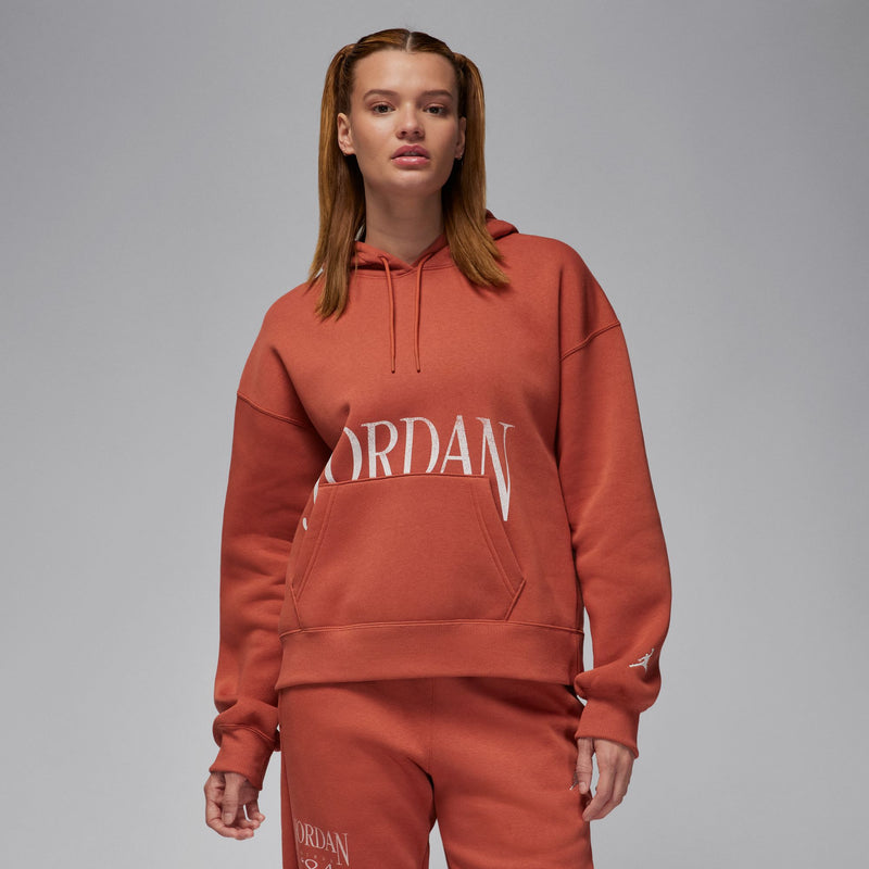 Jordan Brooklyn Fleece Women's Pullover Hoodie 'Dusty Peach/Sail'