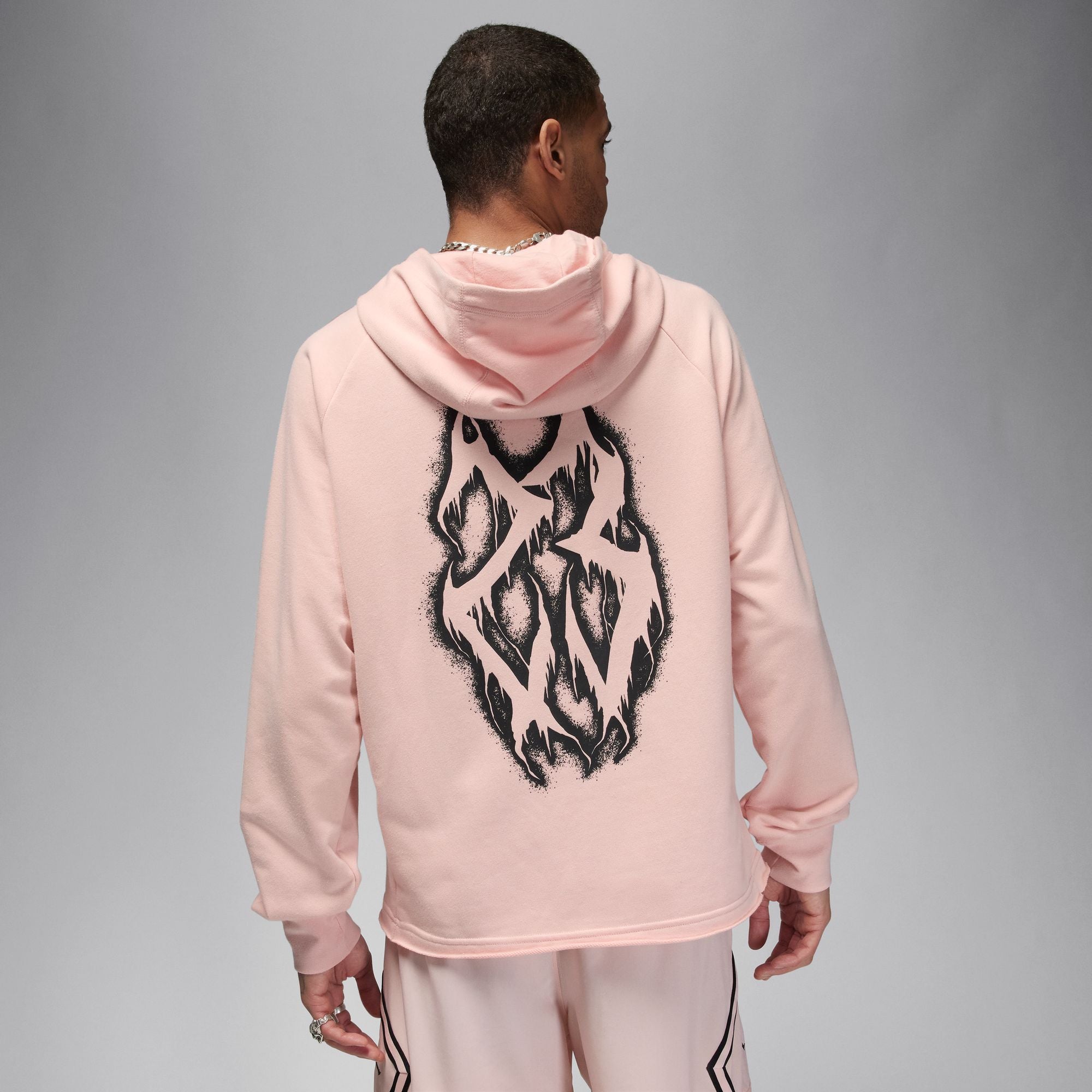 Black and pink jordan hoodie on sale