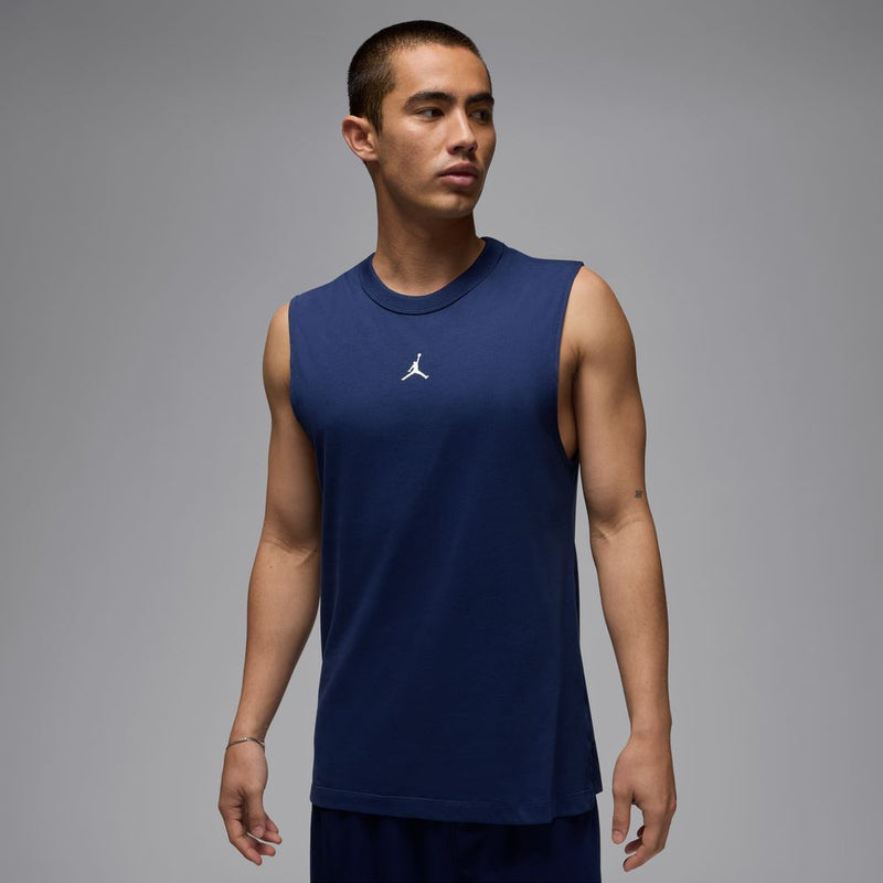 Jordan Sport Men's Dri-FIT Sleeveless Top 'Navy/White'