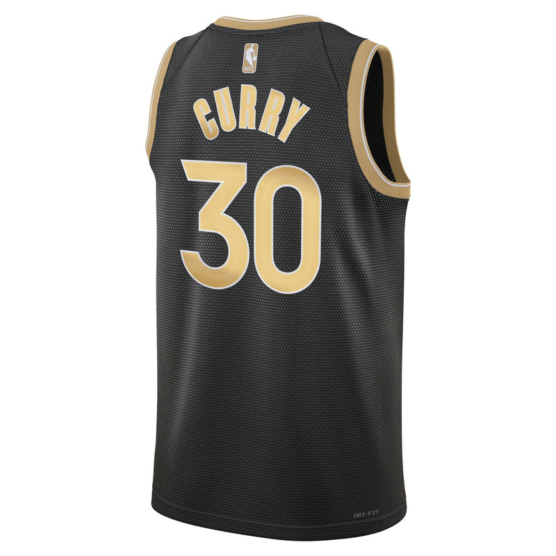 Stephen Curry Golden State Warriors 2024 Select Series Men's Nike Dri-FIT NBA Swingman Jersey 'Black/Gold'