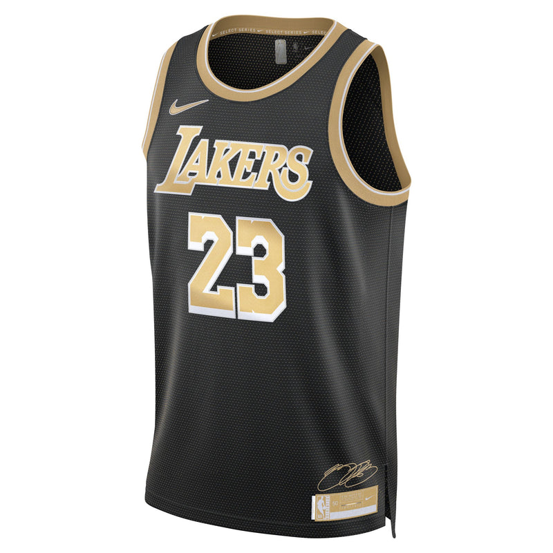 LeBron James Los Angeles Lakers 2024 Select Series Men's Nike Dri-FIT NBA Swingman Jersey 'Black/Gold'