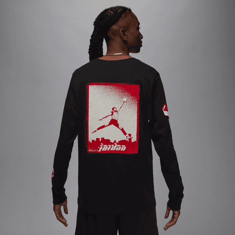 Jordan Brand Men s Long Sleeve T Shirt Black Bouncewear