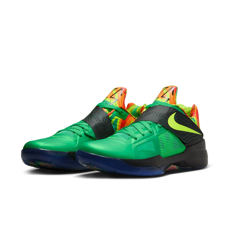 Kevin Durant Nike KD 4 "Weatherman" Basketball Shoes 'Green/Volt/Team Orange'