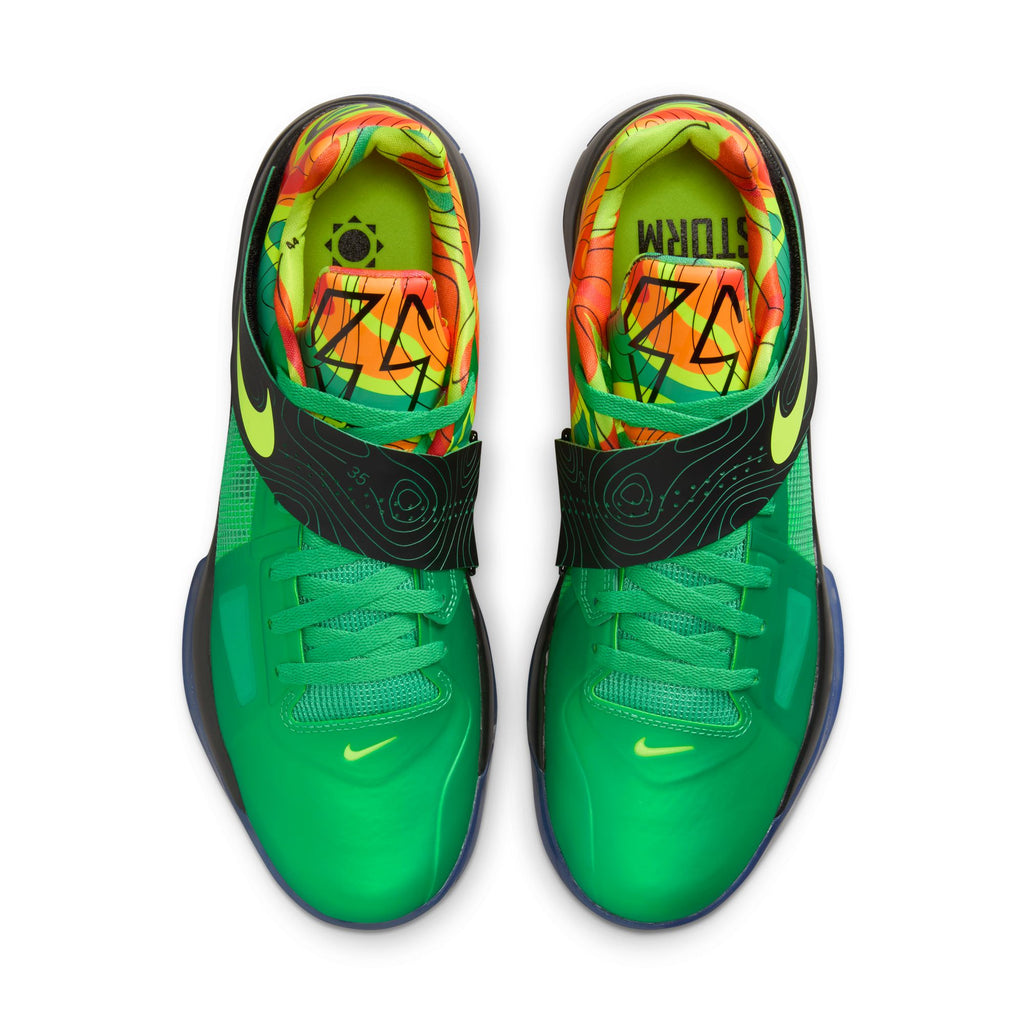 Kevin Durant Nike KD 4 "Weatherman" Basketball Shoes 'Green/Volt/Team Orange'