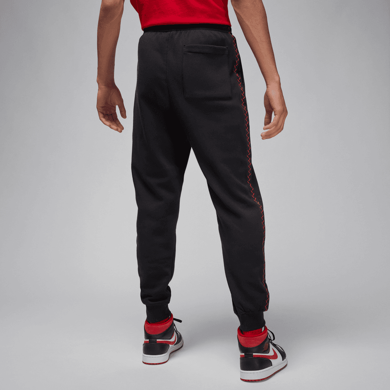 Jordan Flight MVP Men's Fleece Pants 'Black/Dune Red'