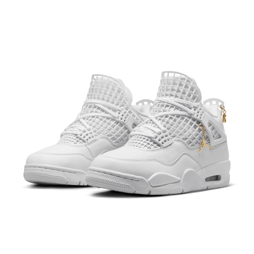 WMNS Air Jordan 4 Net 'White/Metallic Gold'