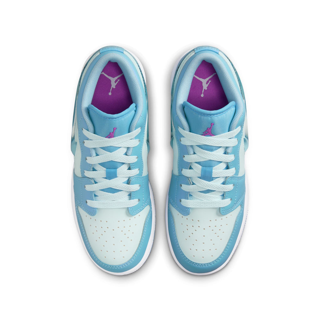 Air Jordan 1 Low SE Big Kids' Shoes (GS) 'Aquarius Blue/Glacier'