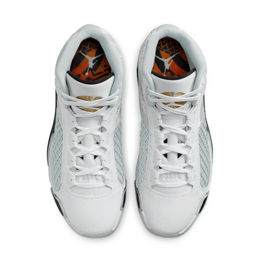 Air Jordan XXXVIII "FIBA" Basketball Shoes 'White/Gold/Platinum'