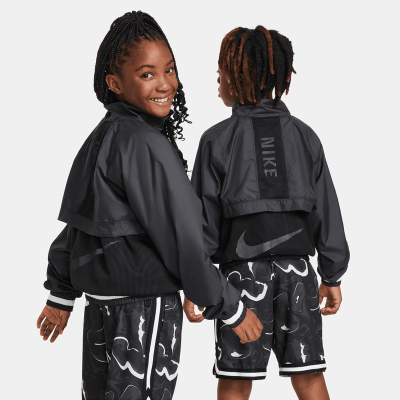 Nike Big Kids' (Boys') Repel Long-Sleeve 1/2-Zip Jacket 'Black/White'