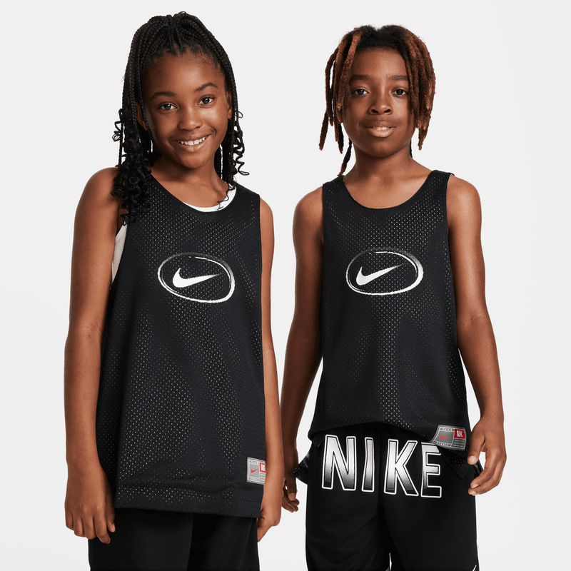 Nike Culture of Basketball Big Kids' Reversible Jersey 'Black/White'