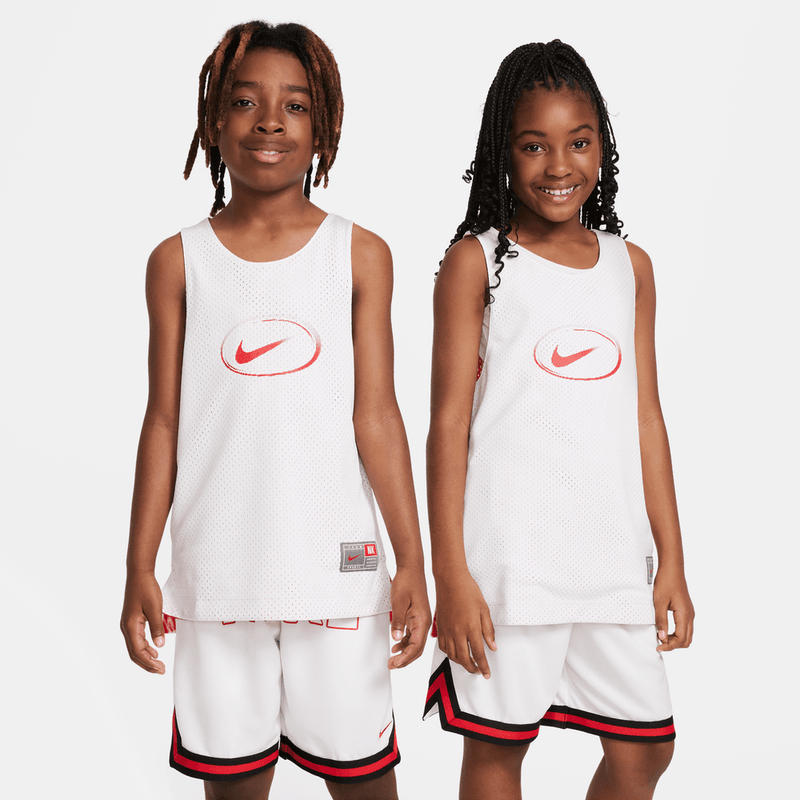 Nike Culture of Basketball Big Kids' Reversible Jersey 'White/Red'