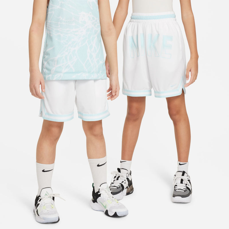 Nike DNA Culture of Basketball Big Kids' Dri-FIT Shorts 'White/Glacier Blue'