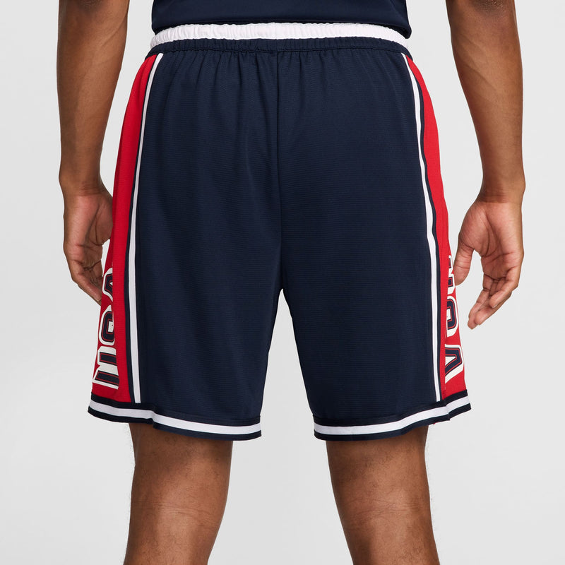 USAB Men's Nike Basketball Pregame Shorts 'Obsidian/Red/White'