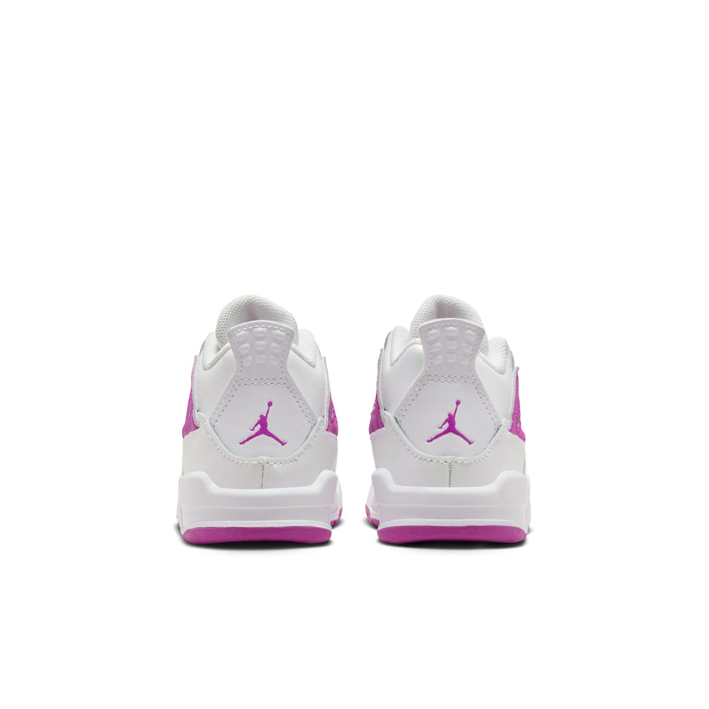 Jordan 4 Retro Baby/Toddler Shoes (TD) 'White/Hyper Violet'