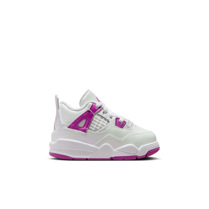 Jordan 4 Retro Baby/Toddler Shoes (TD) 'White/Hyper Violet'