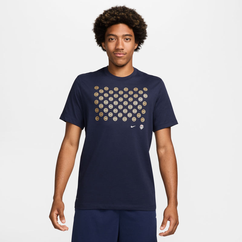 USA Men's Nike Basketball T-Shirt 'Obsidian/White'