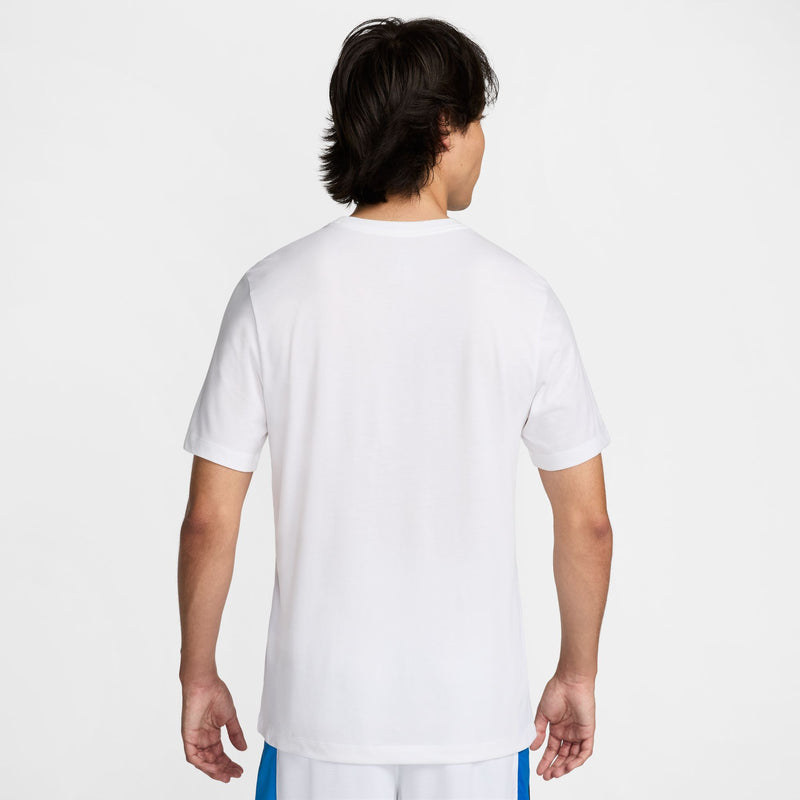 Greece Men's Nike Basketball T-Shirt 'White/Royal Blue'