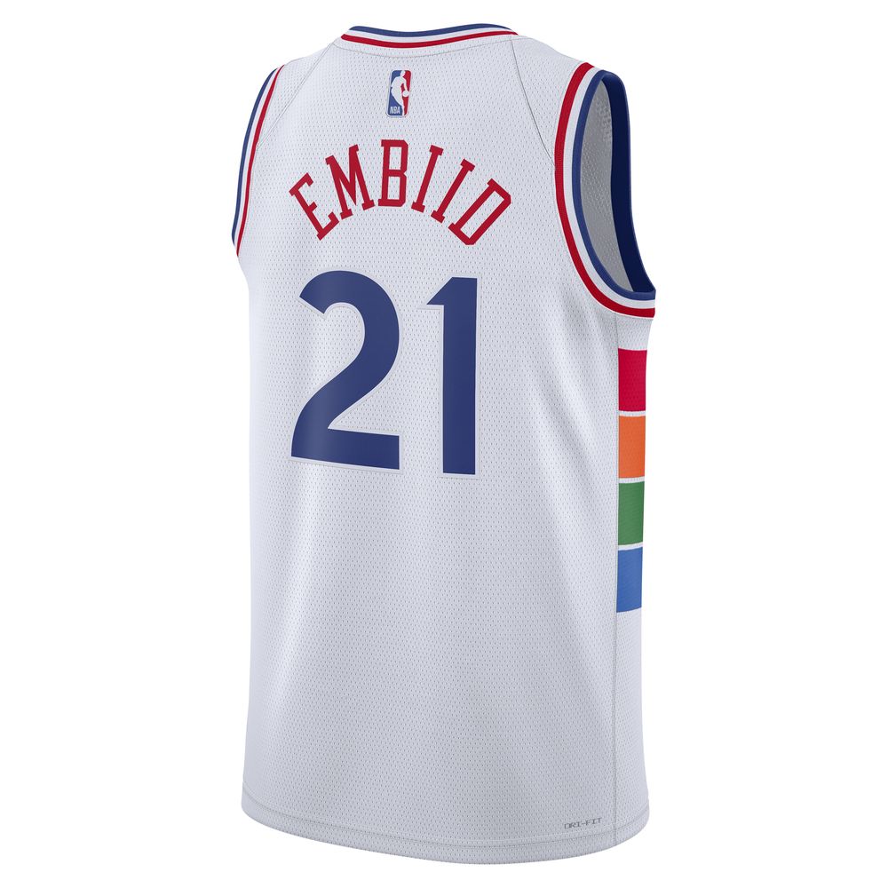 Joel Embiid Philadelphia 76ers 2024 25 City Edition Men s Nike Dri FIT Page 3 Bouncewear