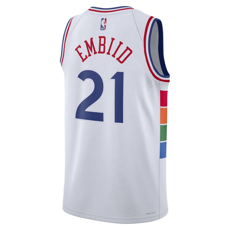 Joel Embiid Philadelphia 76ers 2024/25 City Edition Men's Nike Dri-FIT NBA Swingman Jersey 'White'