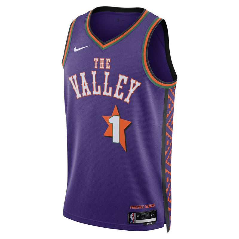 Devin Booker Phoenix Suns 2024/25 City Edition Men's Nike Dri-FIT NBA Swingman Jersey 'Purple'