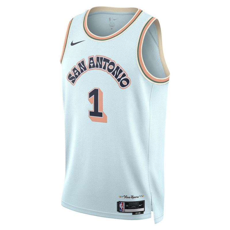 Victor Wembanyama San Antonio Spurs 2024/25 City Edition Men's Nike Dri-FIT NBA Swingman Jersey 'Blue'