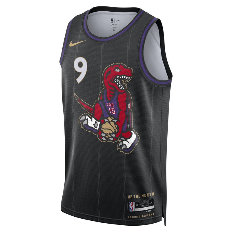 RJ Barrett Toronto Raptors City Edition Men's Nike NBA Jersey 'Black'