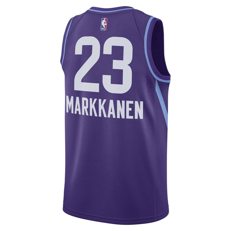 Lauri Markkanen Utah Jazz 2024/25 City Edition Men's Nike Dri-FIT NBA Swingman Jersey 'Purple'