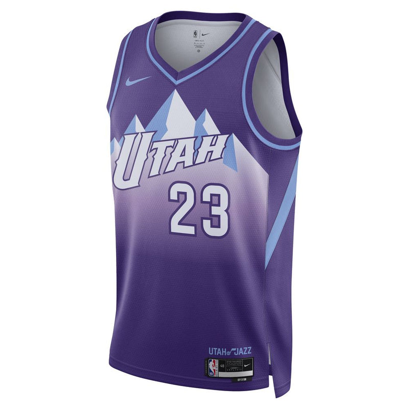 Lauri Markkanen Utah Jazz 2024/25 City Edition Men's Nike Dri-FIT NBA Swingman Jersey 'Purple'