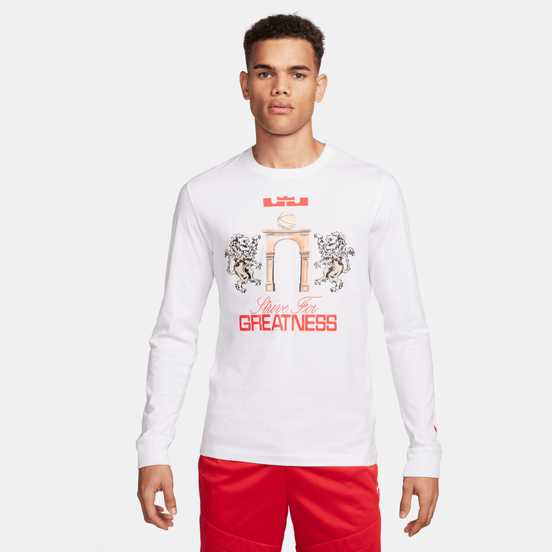 LeBron James LeBron Men's Long-Sleeve T-Shirt 'White'