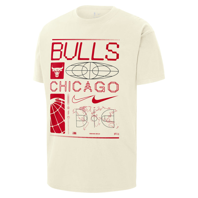 Chicago Bulls Men's Nike NBA Max90 T-Shirt 'Sail'