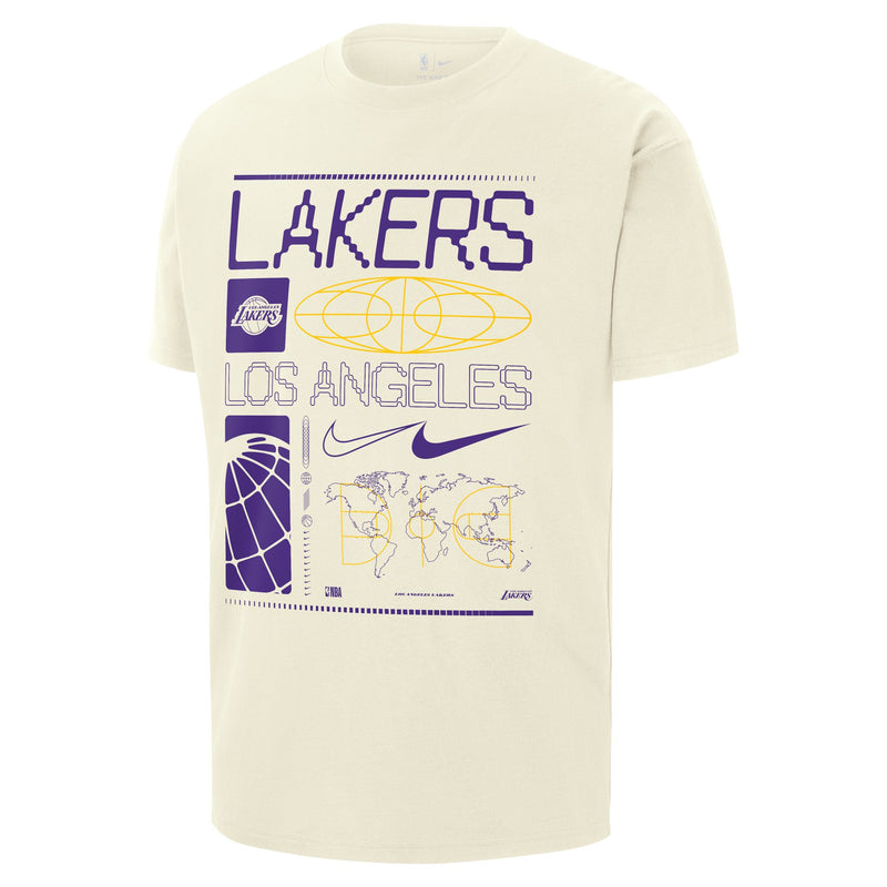Los Angeles Lakers Men's Nike NBA Max90 T-Shirt 'Sail'