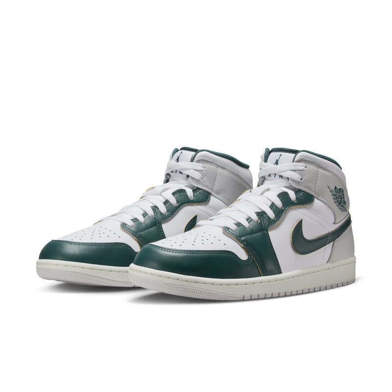 Air Jordan 1 Mid SE Men's Shoes 'White/Green/Sail/Grey'