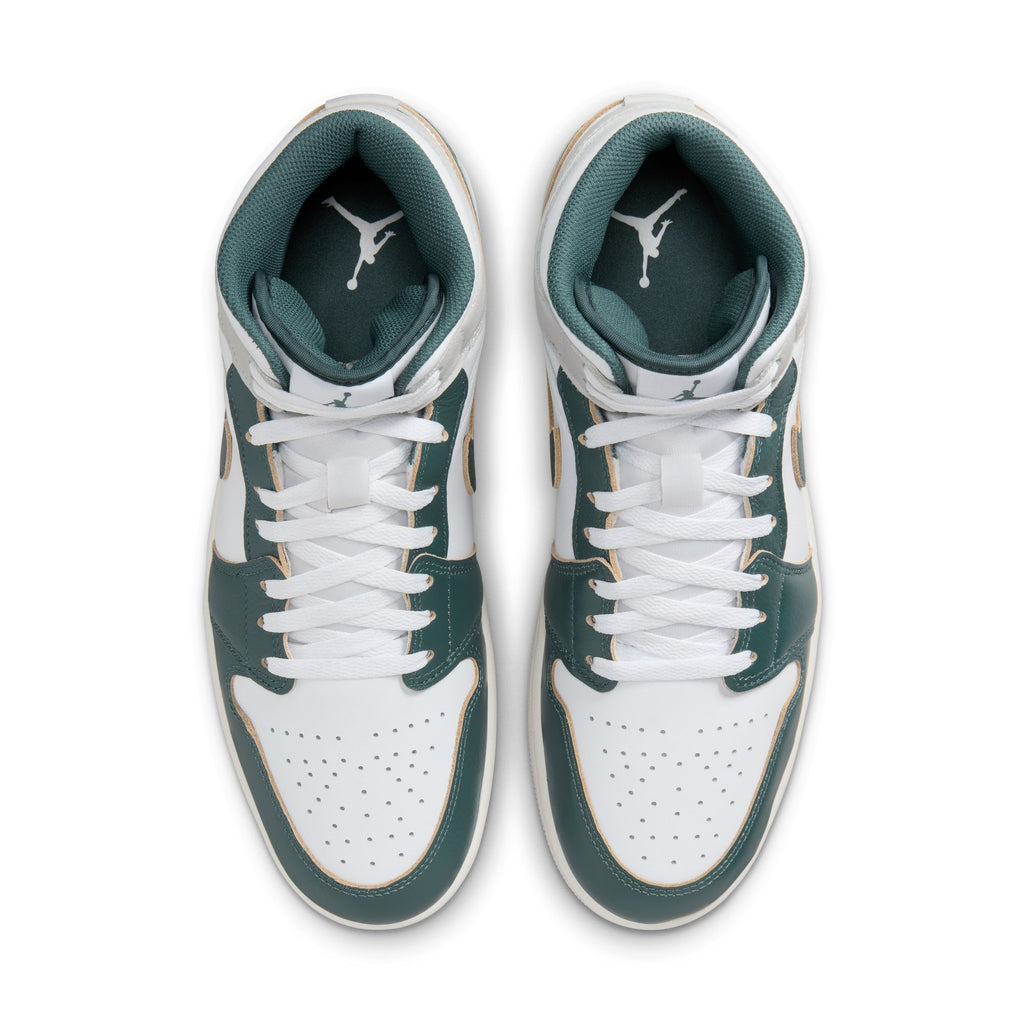 Air Jordan 1 Mid SE Men's Shoes 'White/Green/Sail/Grey'