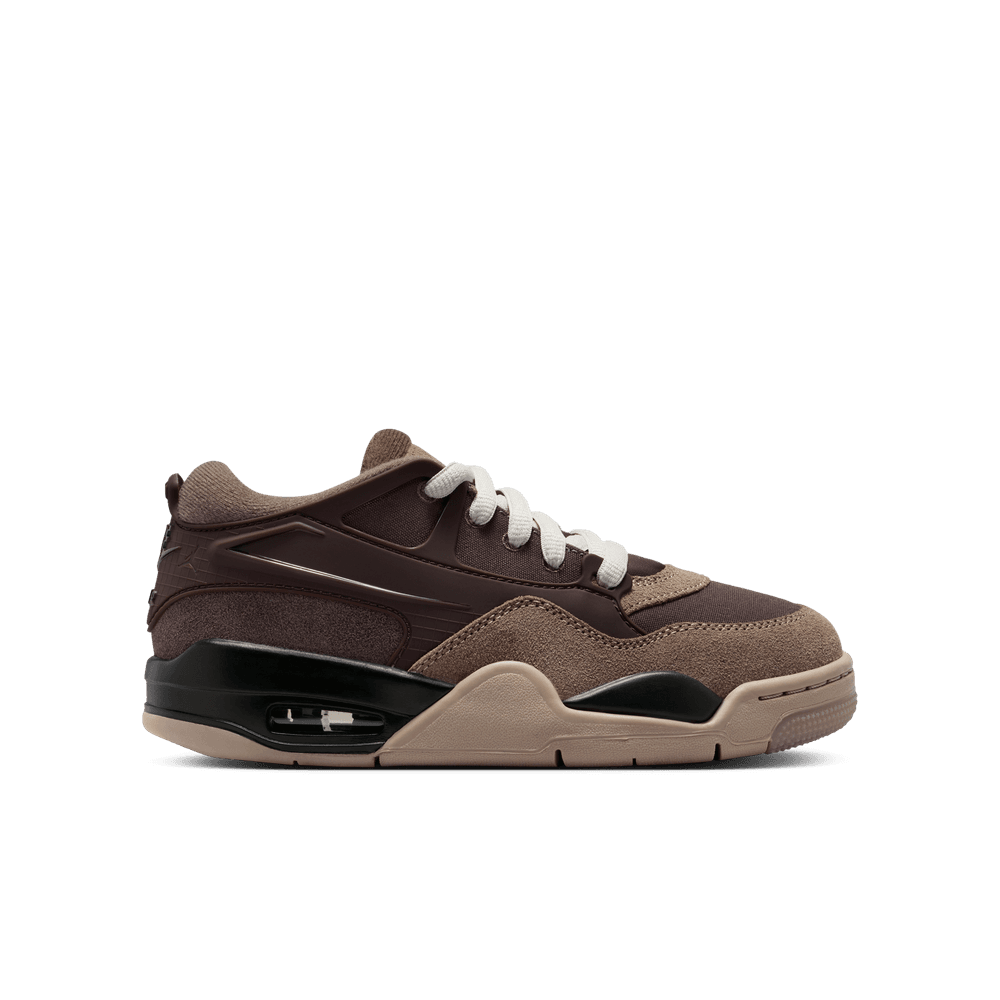 Air Jordan 4 RM Big Kids' Shoes (GS) 'Ironstone/Olive/Brown'