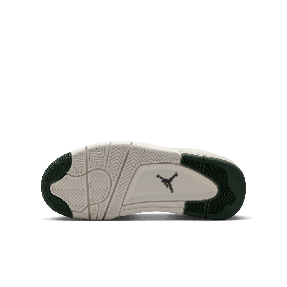 Air Jordan 4 RM Big Kids' Shoes (GS) 'Sail/Cream/Green'