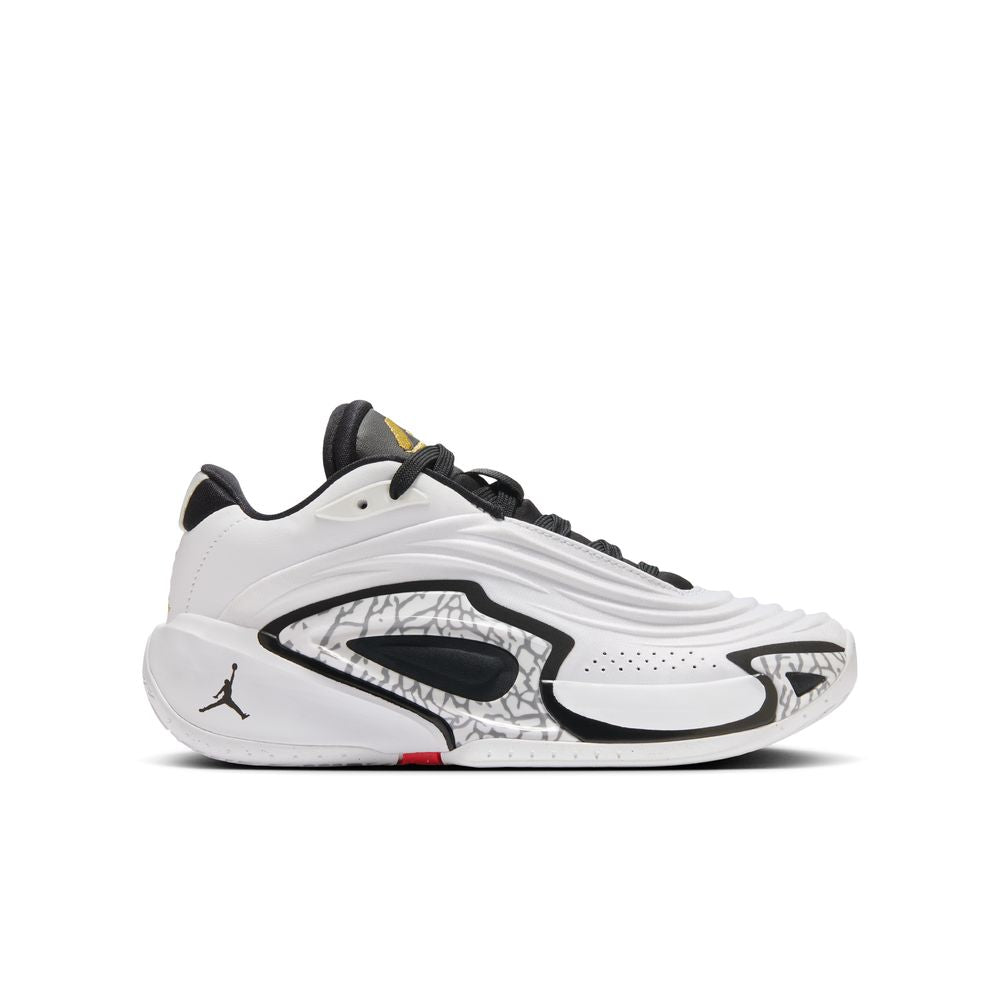 Luka Doncic Luka 3 "Motorsport" Big Kids' Basketball Shoes (GS) 'White/Metallic Gold/Black/Red Orbit'