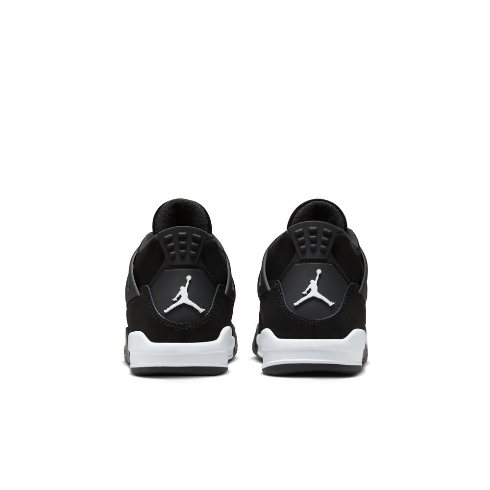 Jordan 4 Retro "White Thunder" Little Kids' Shoes (PS) 'Black/White/Black'