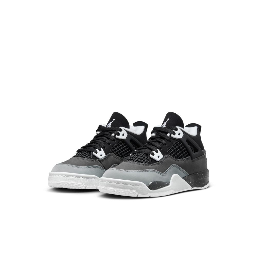 Jordan 4 Retro "Fear" Little Kids' Shoes (PS) 'Black/White/Anthracite'