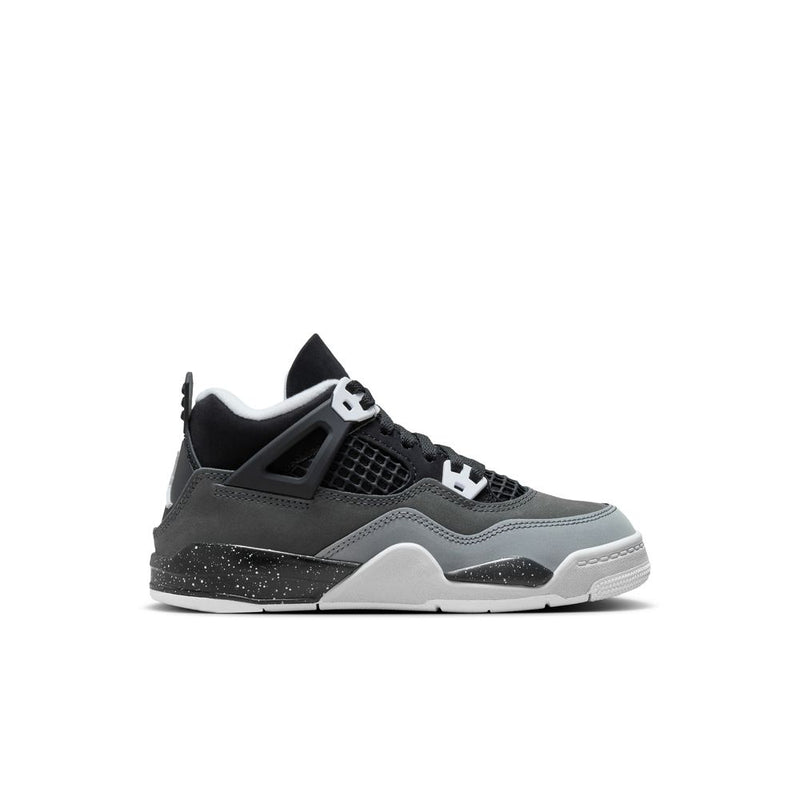 Jordan 4 Retro "Fear" Little Kids' Shoes (PS) 'Black/White/Anthracite'