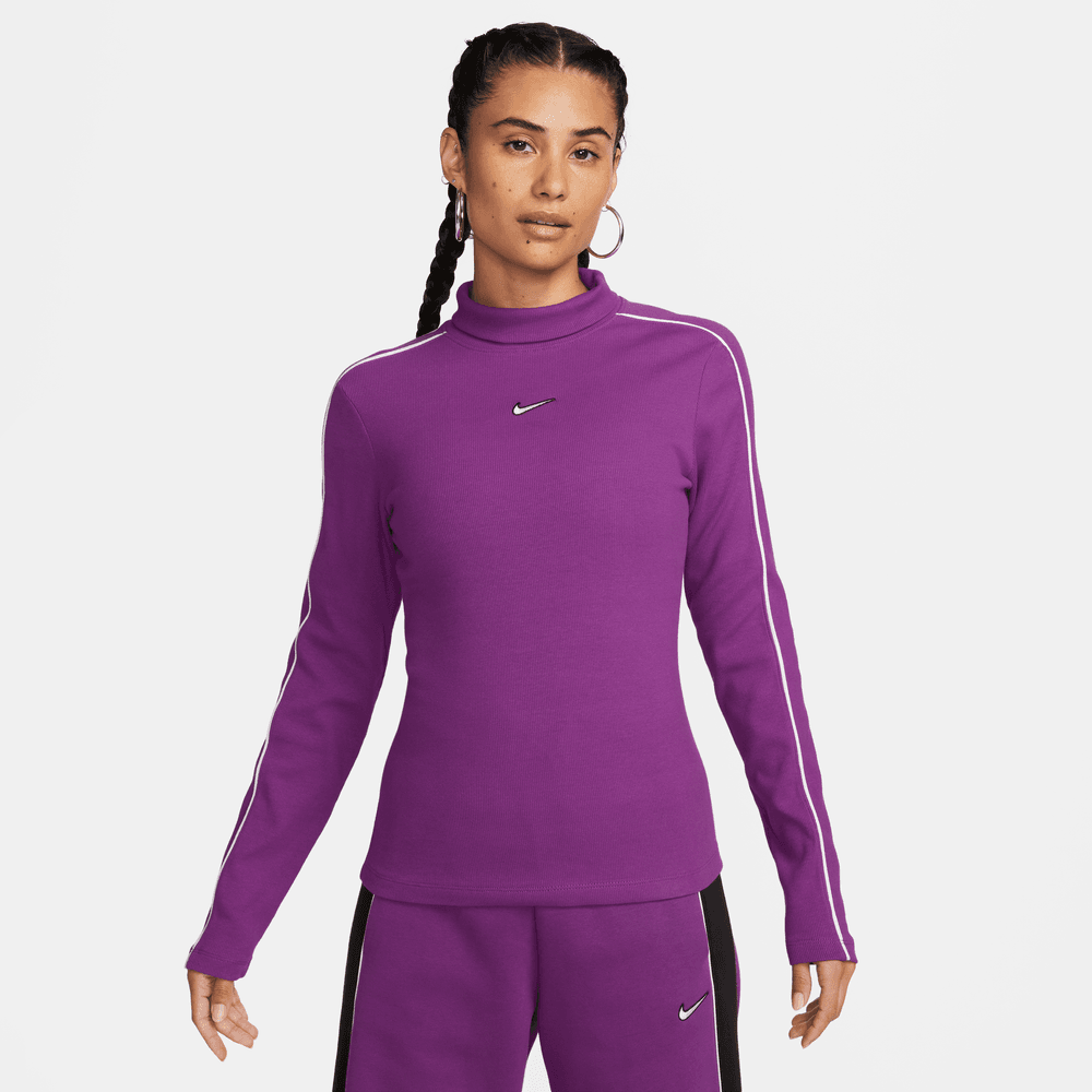 Nike Sportswear Women's Long-Sleeve Top 'Bold Berry/White'