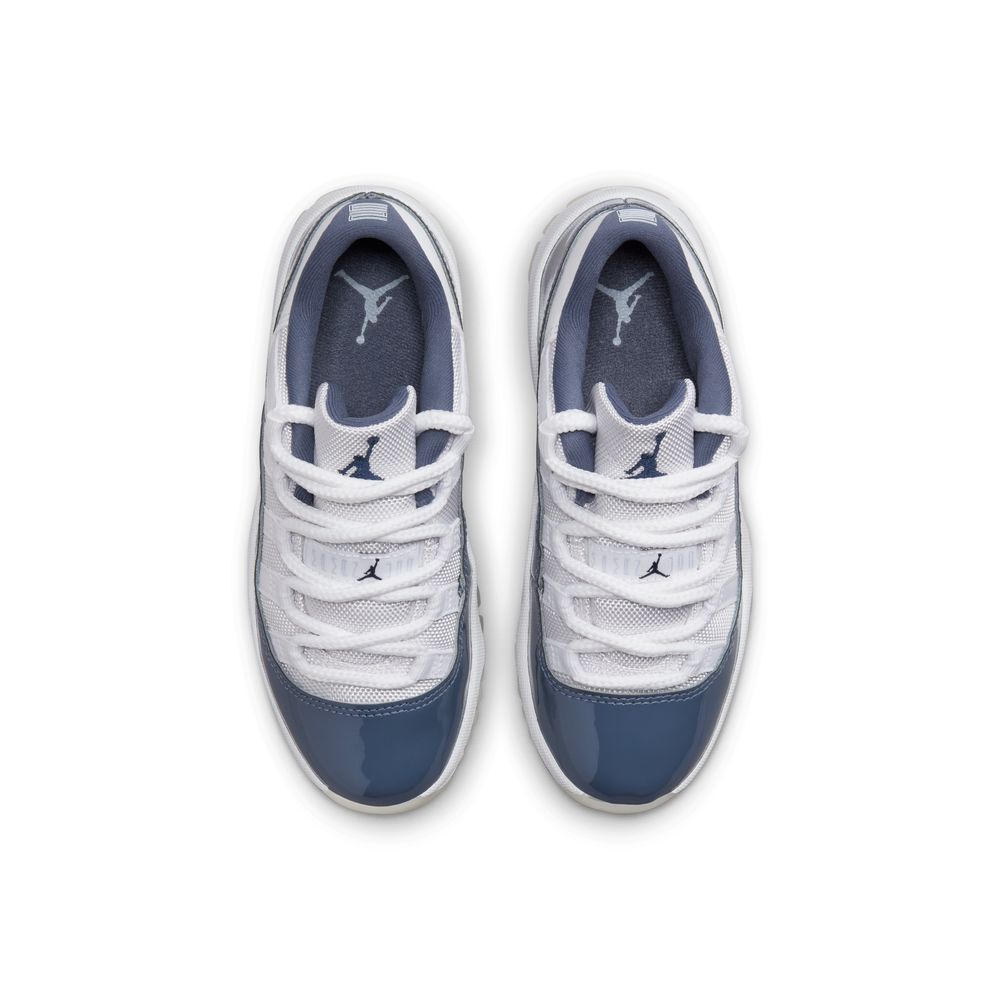 Jordan 11 Retro Low "Diffused Blue" Little Kids' Shoes (PS) 'White/Navy Blue'