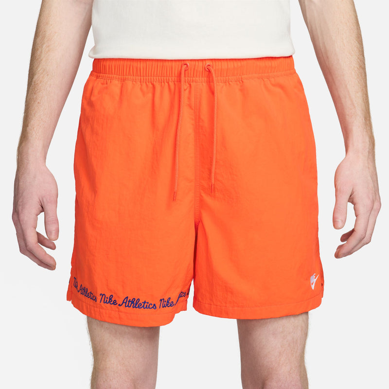 Nike Club Fleece Men's Flow Shorts 'Orange/White'